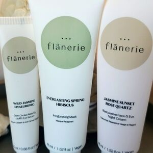 NWT flânerie Rest & Rebalance Set Skincare Mask Cream Hyaluronic Trio